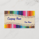 Pesquisar por lápis colorido cartao de visita Simples