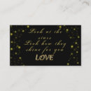 Pesquisar por estrelas brilhantes cartao de visita Preto