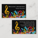 Pesquisar por notas musicais coloridas cartao de visita Colorido