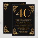 Pesquisar por moderno de anos 40 aniversário convites Ouro