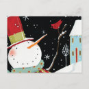 Pesquisar por snow cartoes postais Red
