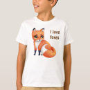 Pesquisar por desenho raposa camisetas Kawaii