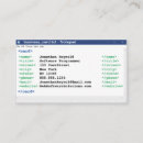 Pesquisar por codificador cartao de visita Web designer