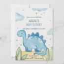 Pesquisar por dinossauro azul convites Menino bebê