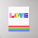Pesquisar por listras arco íris impressão de canvas Amor
