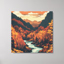 Pesquisar por árvores coloridas impressão de canvas Montanha