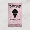 Pesquisar por sorvetes cartao de visita Personalizável