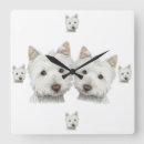 Pesquisar por arte bonito do cão relogios de parede Westie