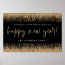 Pesquisar por o feliz ano novo pôsteres Preto e ouro