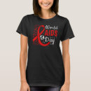 Pesquisar por aids hiv camisetas Vermelho
