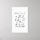 Pesquisar por música impressão de canvas Motivação
