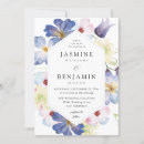 Pesquisar por azul e roxo casamento convites Elegante