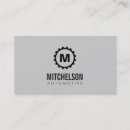 Pesquisar por engrenagens cartao de visita Monograma