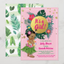 Pesquisar por menina hula convites Americano africano