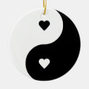 Pesquisar por símbolo de yang do yin ornamentos Branco