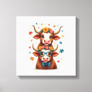 Pesquisar por vaca impressão de canvas Kawaii