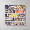 Pesquisar por tijolo impressão de canvas Cinza