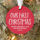 Pesquisar por primeiro natal dos gêmeos ornamentos Vermelho