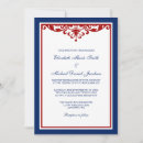 Pesquisar por azul e vermelho casamento convites Formal