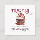 Pesquisar por logotipo do cupcake cartao de visita Elegante