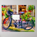 Pesquisar por bicicleta com flores pôsteres Vintage