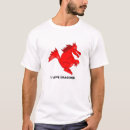 Pesquisar por desenho do dragão camisetas Vermelho