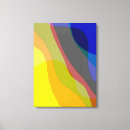 Pesquisar por azul amarelo vermelho impressão de canvas Preto