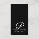 Pesquisar por preto e branco elegante cartao de visita Consultor