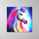 Pesquisar por unicórnio do arco íris impressão de canvas Arte