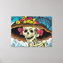 Pesquisar por arte mexicana impressão de canvas Crânio de açúcar