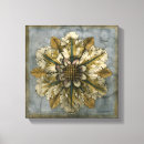 Pesquisar por fundo floral impressão de canvas Cinza
