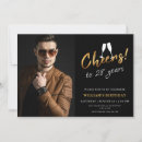 Pesquisar por 28 anos aniversário convites Preto e dourado