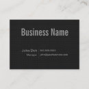 Pesquisar por duro cartao de visita Preto