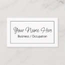 Pesquisar por preto e branco moderno cartao de visita Clássico