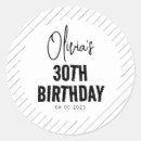 Pesquisar por aniversário de 30 anos adesivos Minimalista