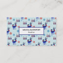 Pesquisar por rena do natal cartao de visita Flocos de neve