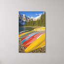 Pesquisar por canoa impressão de canvas Azul