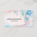 Pesquisar por flores azuis bonito cartao de visita Elegante