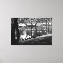 Pesquisar por lagoa impressão de canvas Preto e branco