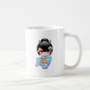 Pesquisar por boneca japonesa do kokeshi canecas Geisha
