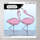 Pesquisar por flamingo engraçado pôsteres Piada