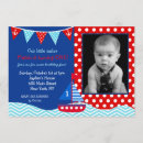 Pesquisar por primeiro aniversario náutico convites Branco