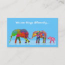 Pesquisar por elefante cartao de visita Colorido