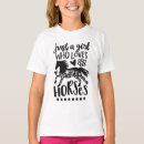 Pesquisar por menina cavalo camisetas Apenas uma garota