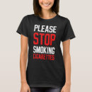 Pesquisar por pare de fumar camisetas Cigarros