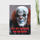 Pesquisar por palhaço assustador cartoes Halloween