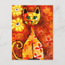 Pesquisar por gato retro cartoes postais Felino