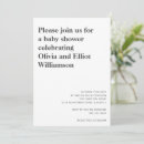 Pesquisar por chá de fraldas branco preto convites Fofo