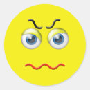 Pesquisar por emoji irritado adesivos Amarelo