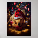 Pesquisar por cão papai noel pôsteres Xmas